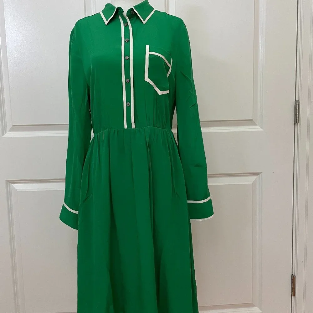 A-line silk shirtdress from J. Crew - Picture 2 of 6